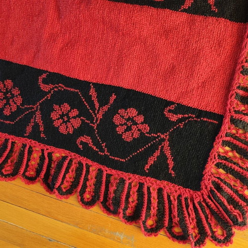 Handmade wool blanket like new 180x240 cm