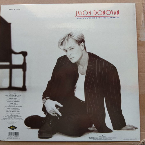 Jason Donovan Between The Lines LP like new, electronic