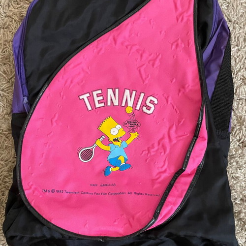 Children's sports tennis backpack used with racket compartment