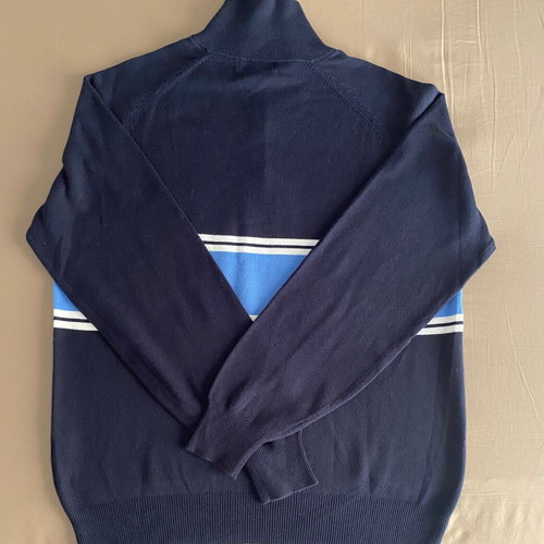 Nautica sweater used, men's, size Large, blue and white