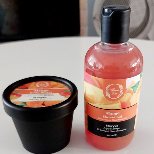 Fresh Line Mango care set with shower gel 300ml and body butter 150ml new