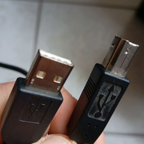 Black USB printer cable like new