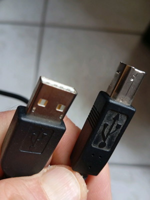 Black USB printer cable like new