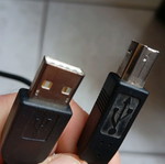 Black USB printer cable like new