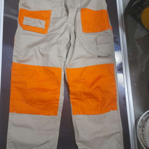 Axon Work Pants Beige - Orange Size Large New