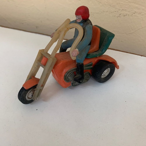 Wind-up chopper toy 1970 used, made in Hong Kong