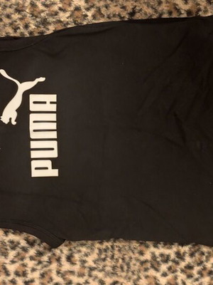 Puma sleeveless turtleneck XS like new, black cotton