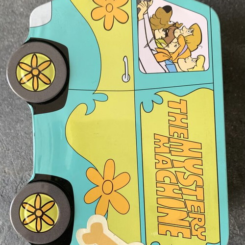 Collectible tin box used