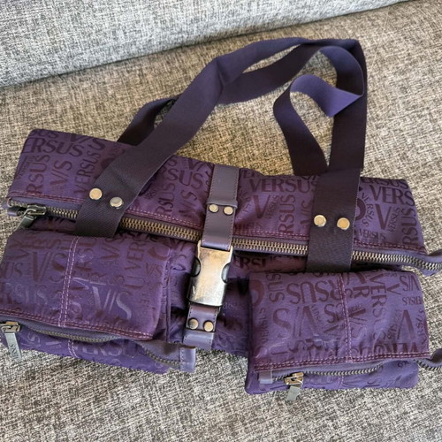Versus by Versace vintage shoulder bag used, purple