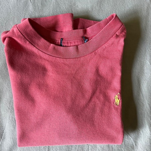 Μπλουζάκι t-shirt Ralph Lauren για αγόρι 4-5 ετών μεταχειρισμένο, ροζ