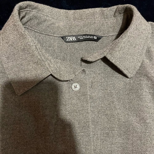 Zara men's shirt gray XL like new, winter