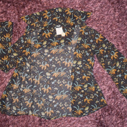 Dolce & Gabbana vintage silk shirt with floral print used, size 42