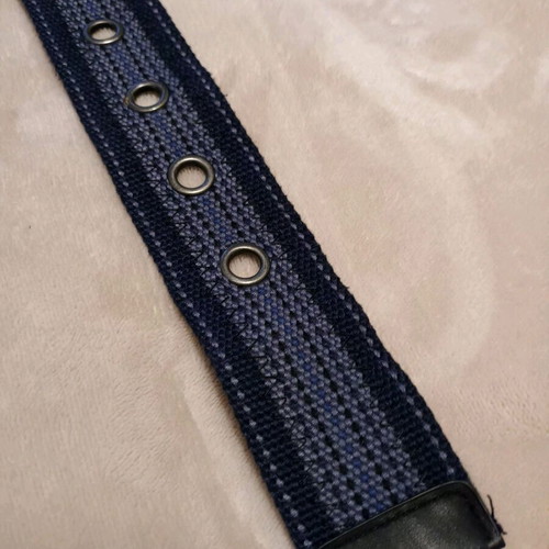 Esprit women's fabric belt blue new, adjustable