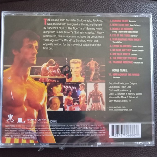 Rocky IV Original Motion Picture Soundtrack CD new, rock