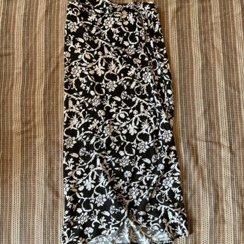 Celestino long skirt black and white, size S-M