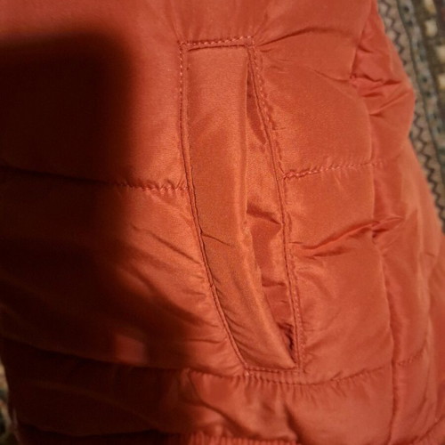Orchestra sleeveless jacket new for boys 8 years old, orange and white