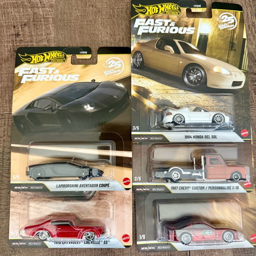Hotwheels Fast and Furious 25 Years συλλογή καινούργια σφραγισμένη