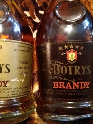 Brandy Botrys 50 years aged, 3 bottles, like new
