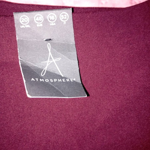 Primark skirt burgundy elastic A-line new, size 4XL