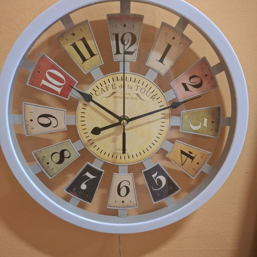 Wall clock analog new, 30 cm diameter