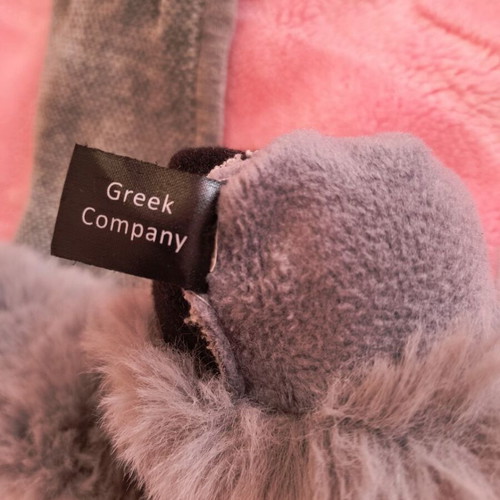 Fragola women's gloves like new, gray, Greek made, small size