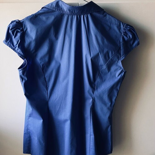 Toi&Moi short-sleeve cotton shirt blue size M like new