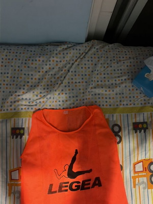Legea football jersey size S like new, orange