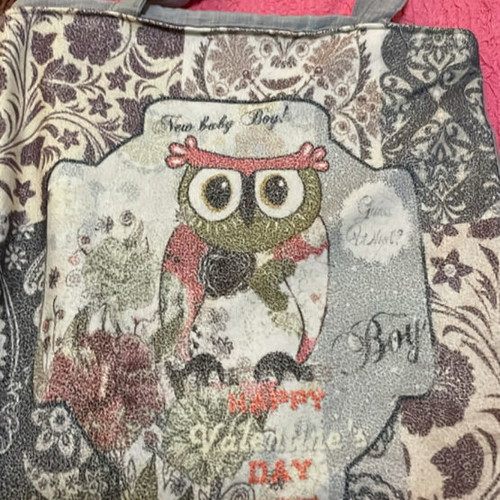 Pillowcases with owls and bag new, set of 2 pieces
