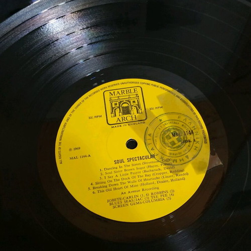 Soul Spectacular vinyl record like new, 33 rpm