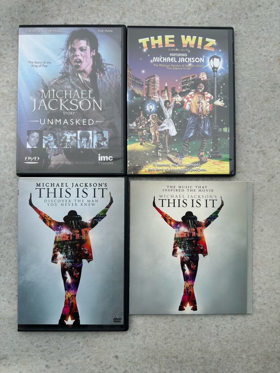 Michael Jackson pack 3 DVDs and 2 CDs… - € 35,00 - Vendora.cy