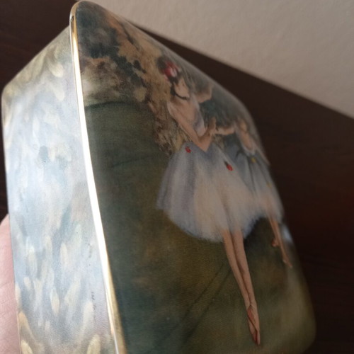 Goebel porcelain jewelry box Edgar Degas like new