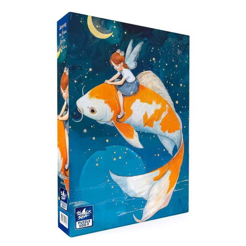 Black Sea Puzzle Among the Stars Above the Waves 500 Pieces New