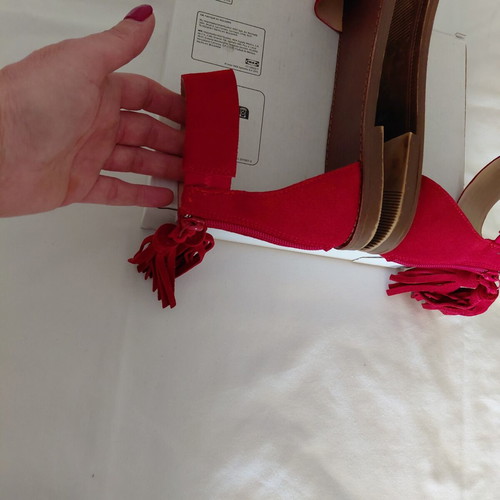 New Look sandals like new, size 39, red