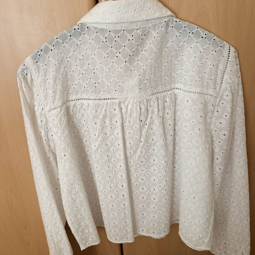 Zara white romantic shirt like new, slim fit