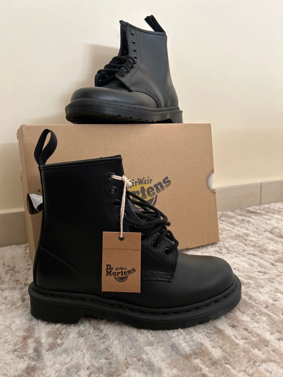 Dr martens mat outlet zwart 39