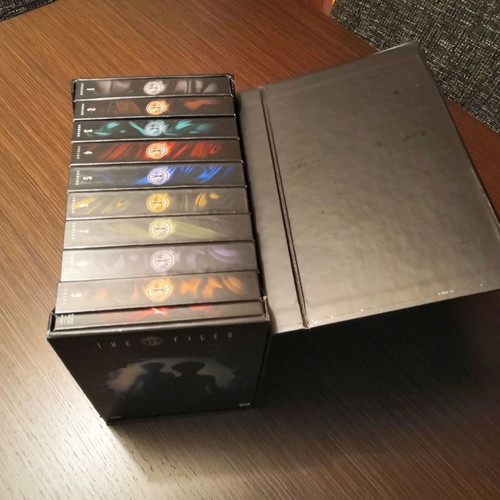 The X-Files DVD used, seasons 1-9 set with movie