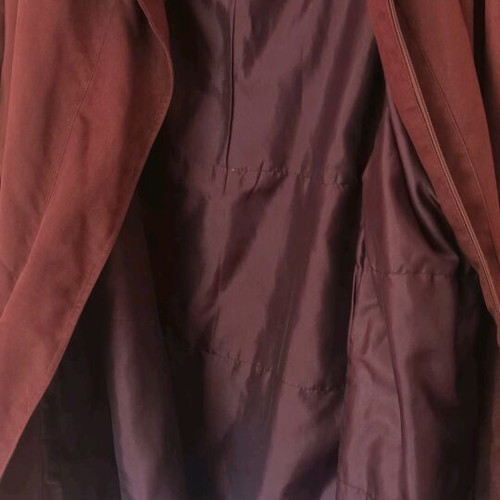 Suede jacket used brown tan, size L