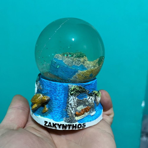 Zakynthos snow globe souvenir new