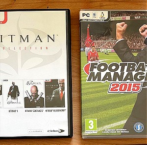 Hitman Collection - Football Manager 2015 2 PC Games Σε άριστη κατάσταση