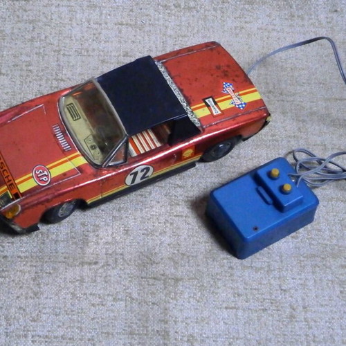 Porsche 914 A. Ananiadis Tin Toy new with battery box and vintage remote control