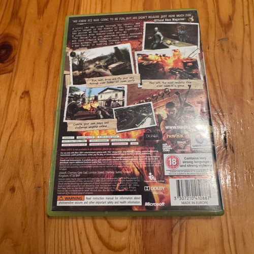 Far Cry 2 Xbox 360 game used, good condition