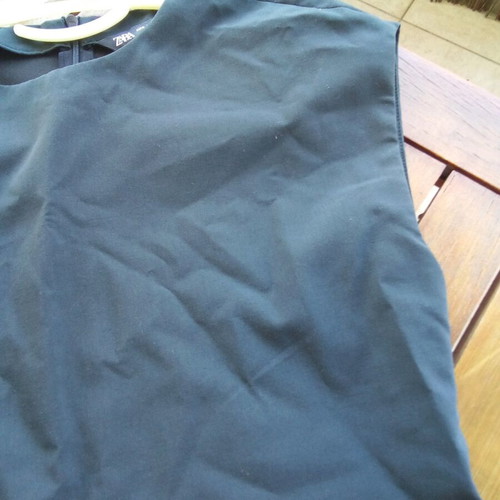 Zara dress straight cut dark blue like new