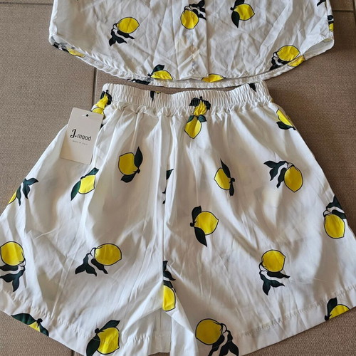 J MOOD Onesize Set with Shirt and Shorts New, White