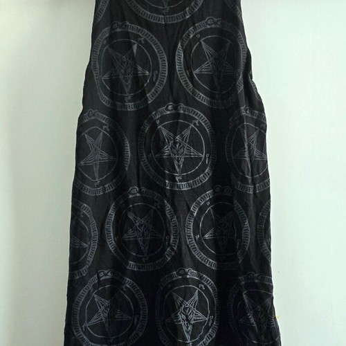 Killstar Baphomet Halter Vest Top, black, size S/M