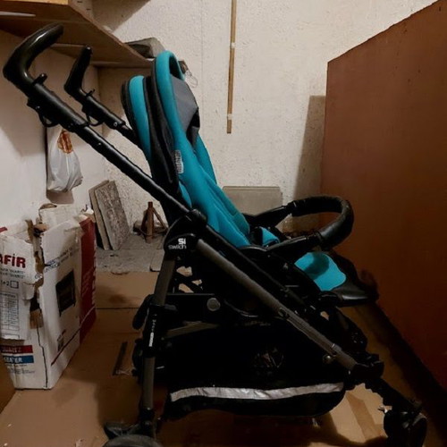 Peg Perego Si Switch stroller used, lightweight umbrella, deep green