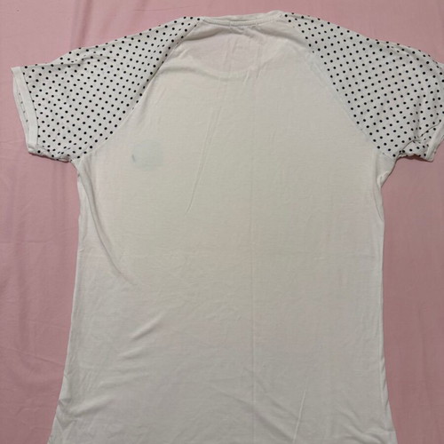 NoShame T Shirt men's white medium used with sleeve design