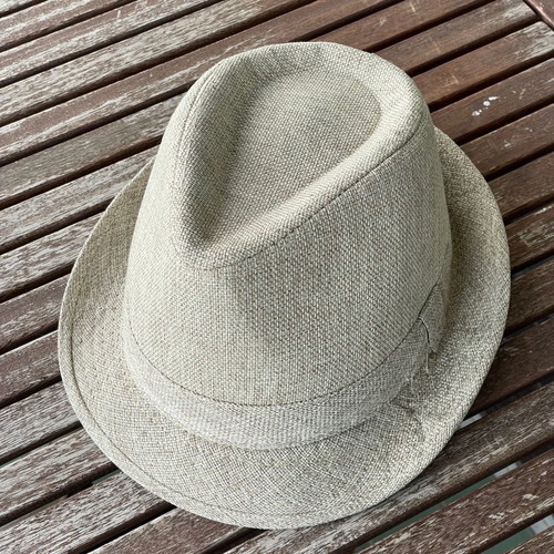 Fedora hats new, sand beige and black, set of 2