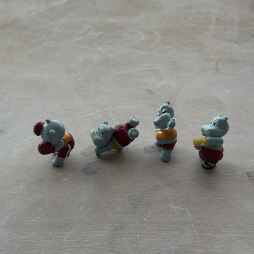 Vintage Ferrero Kinder collectible figures set of 3 like new