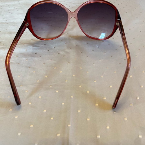 Segue women's sunglasses new, round with red frame and grey gradient lenses