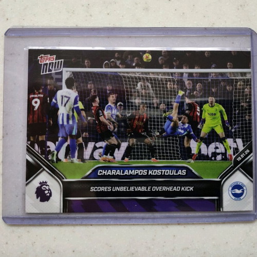 Topps Now Charalampos Kostoulas Overhead Kick card new